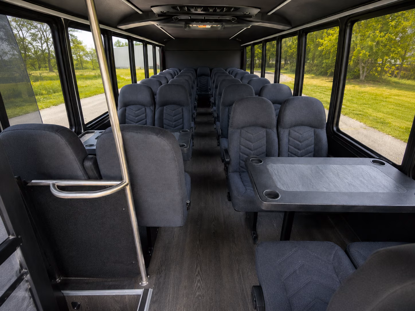 roanoke 20 passenger minibus inside