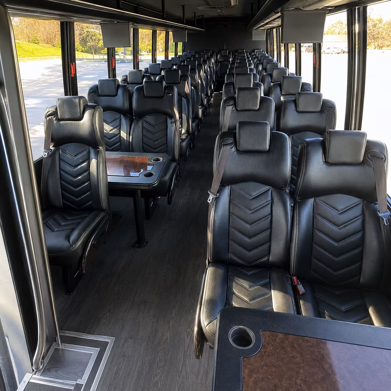 roanoke 25 passenger minibus inside