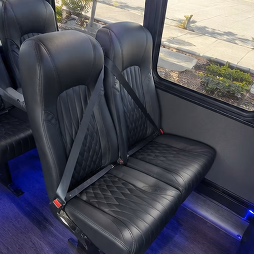 roanoke 28 passenger minibus inside