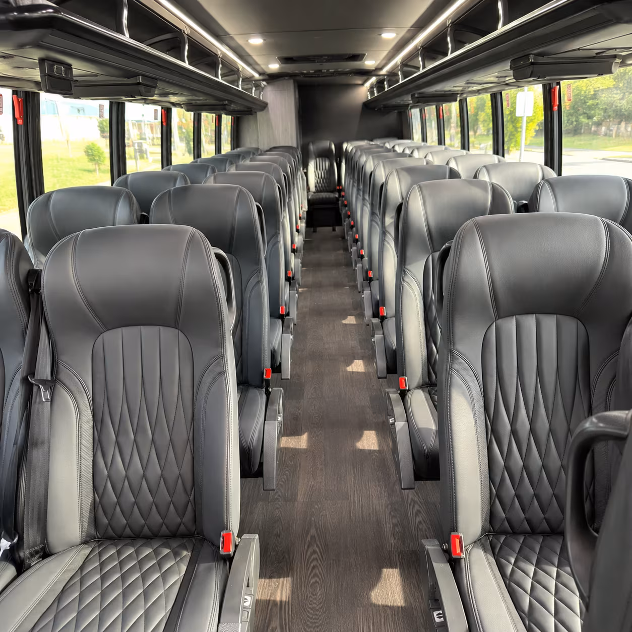 roanoke 30 passenger minibus interior