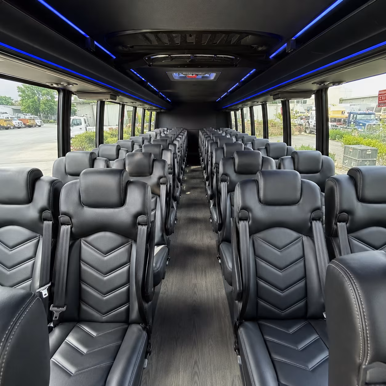 roanoke 35 passenger minibus inside