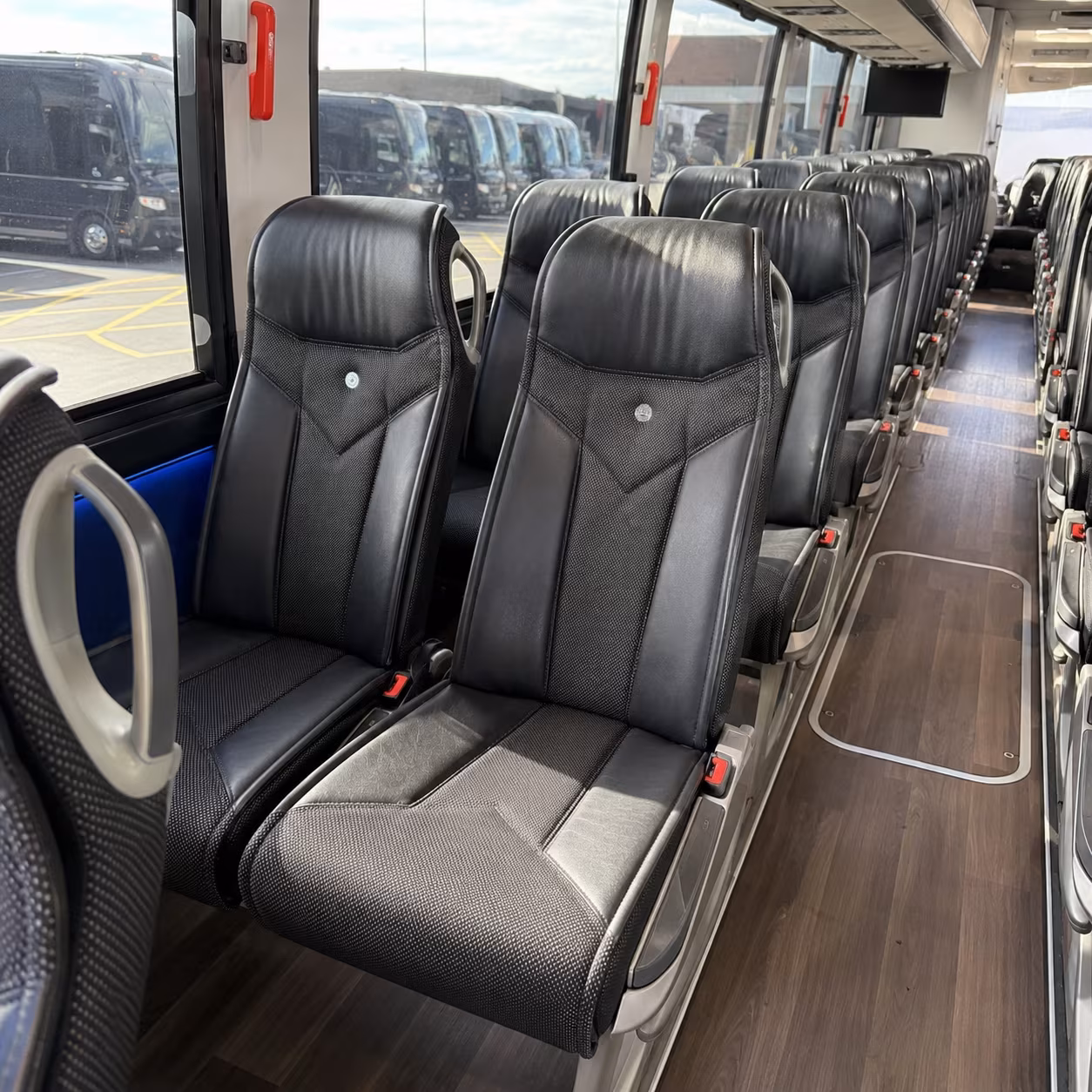 roanoke 40 passenger charter bus interior