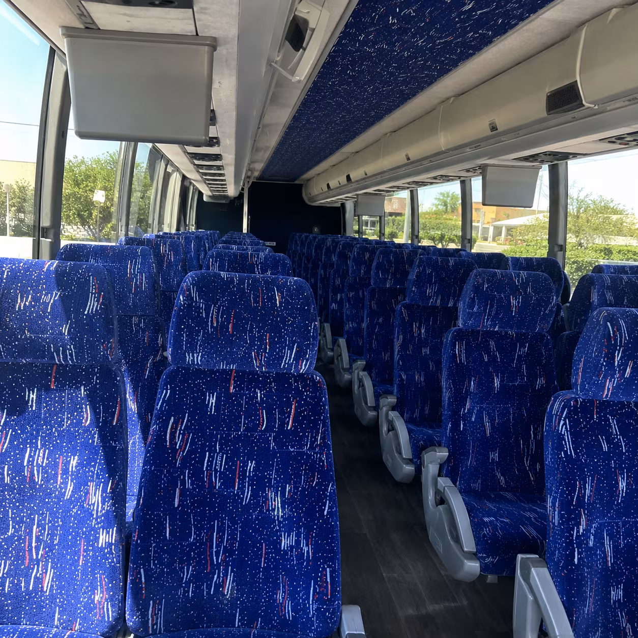 roanoke charter bus inside