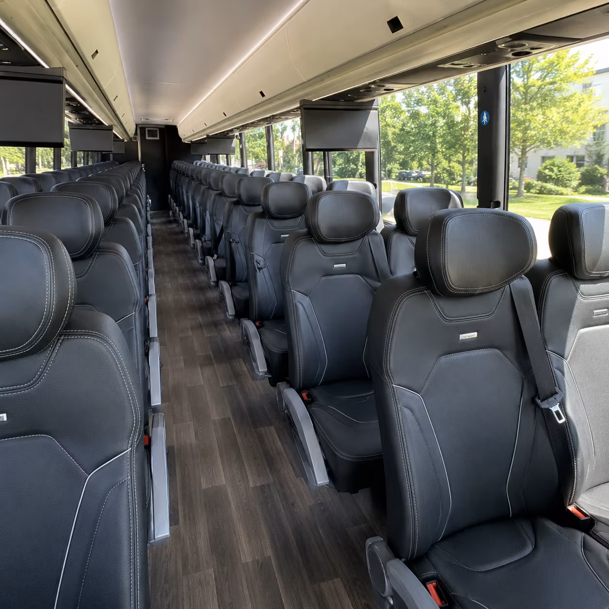 roanoke charter bus interior