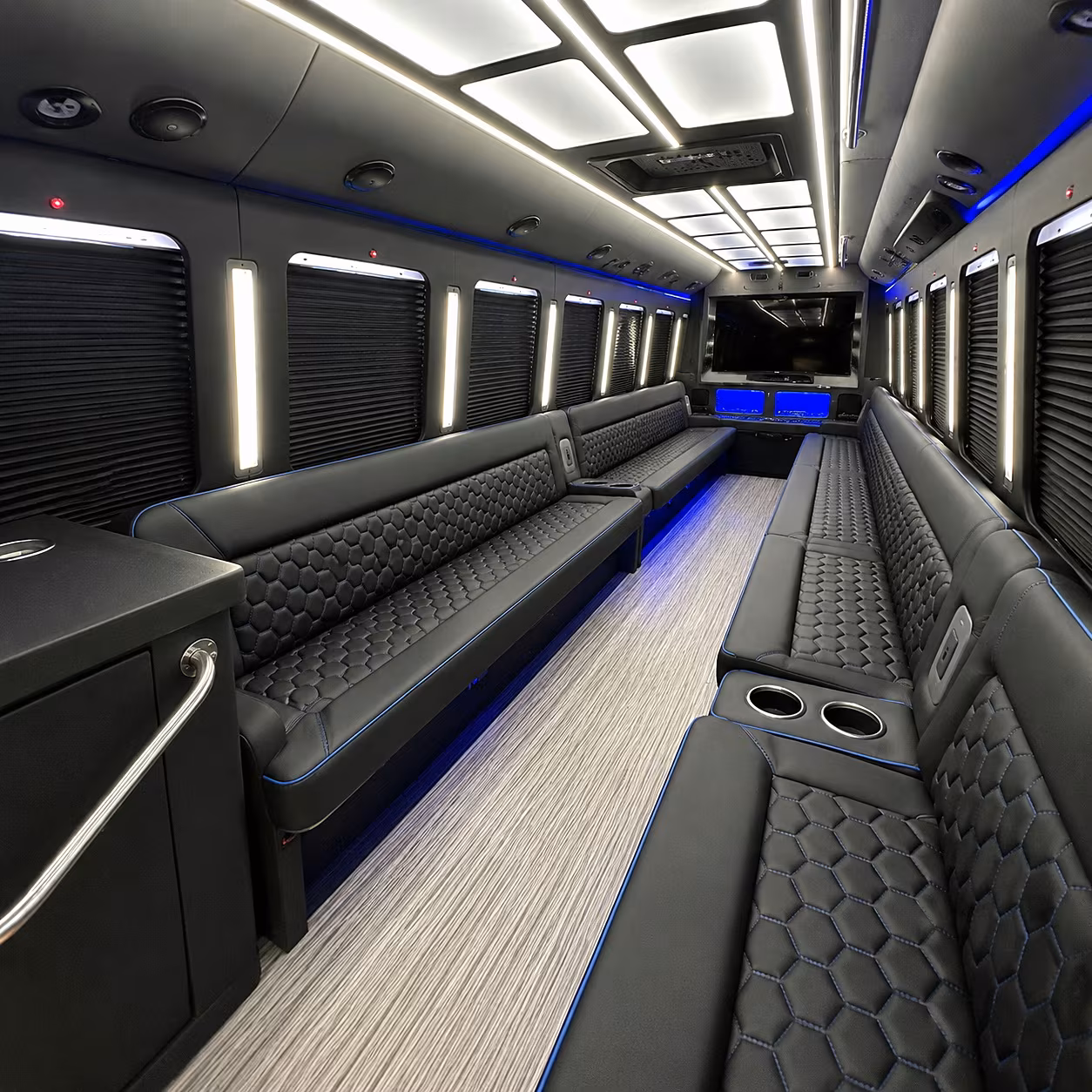 roanoke party bus interior